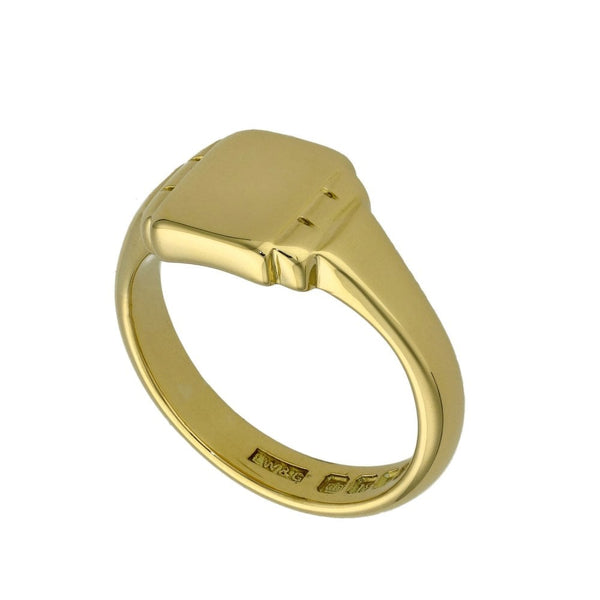 Gents 18ct Yellow Gold Signet Ring - Size X - 14.2g