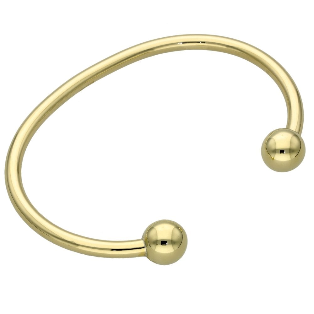 9ct Yellow Gold Torque Bangle - 24.g