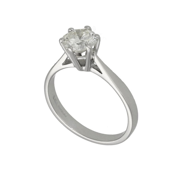 18ct White Gold Diamond Solitaire Engagement Ring - 1.09ct