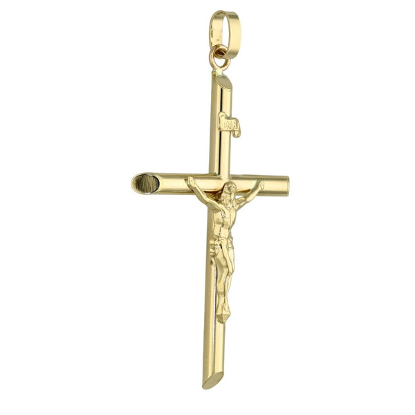 9ct Yellow Gold Crucifix Pendant - 5.0g