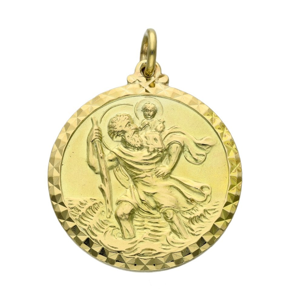 9ct Yellow Gold St. Christopher Pendant - 9.1g