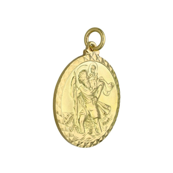 9ct Yellow Gold St. Christopher Pendant - 9.1g
