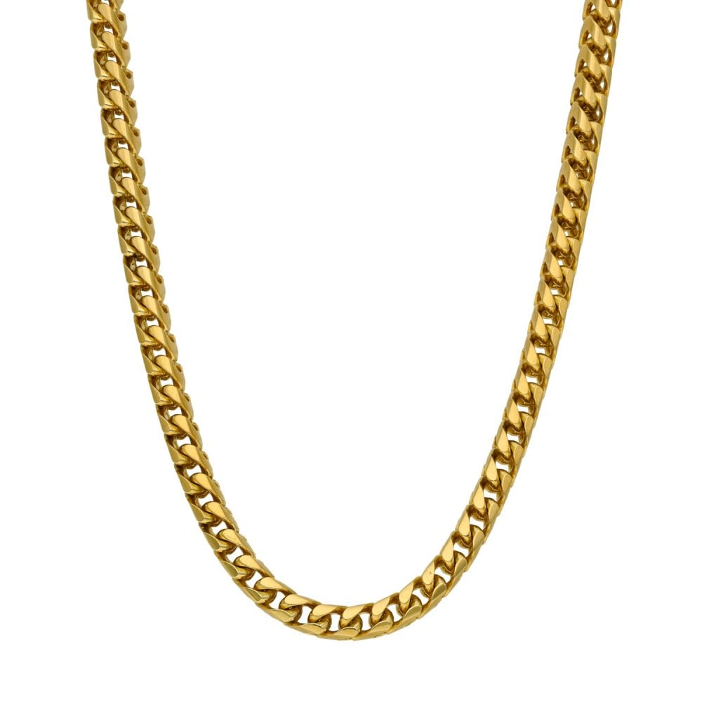9ct Yellow Gold Spiga Chain - 45.0g - 19"