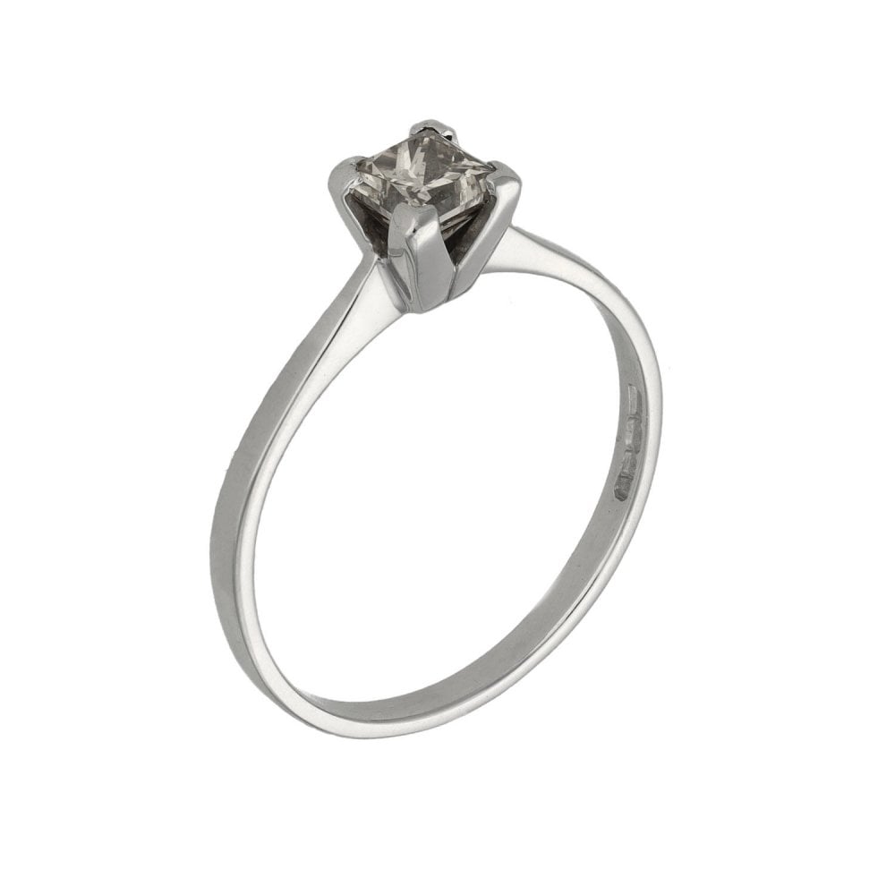 Ladies 18ct White Gold Diamond Engagement Ring - 0.50ct