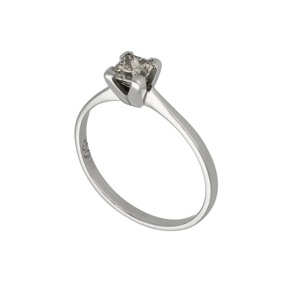 Ladies 18ct White Gold Diamond Engagement Ring - 0.50ct