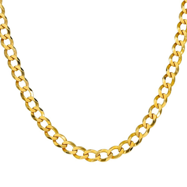 9ct Yellow Gold Curb Chain - 20" - 16.1g