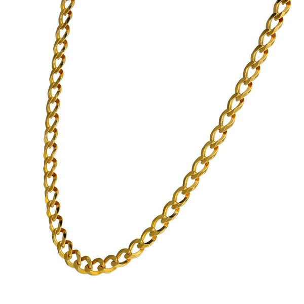 9ct Yellow Gold Curb Chain - 20" - 16.1g
