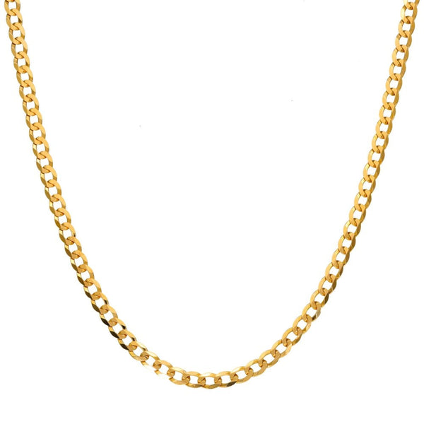 Gents 9ct Yellow Gold Curb Chain - 24" - 7.0g