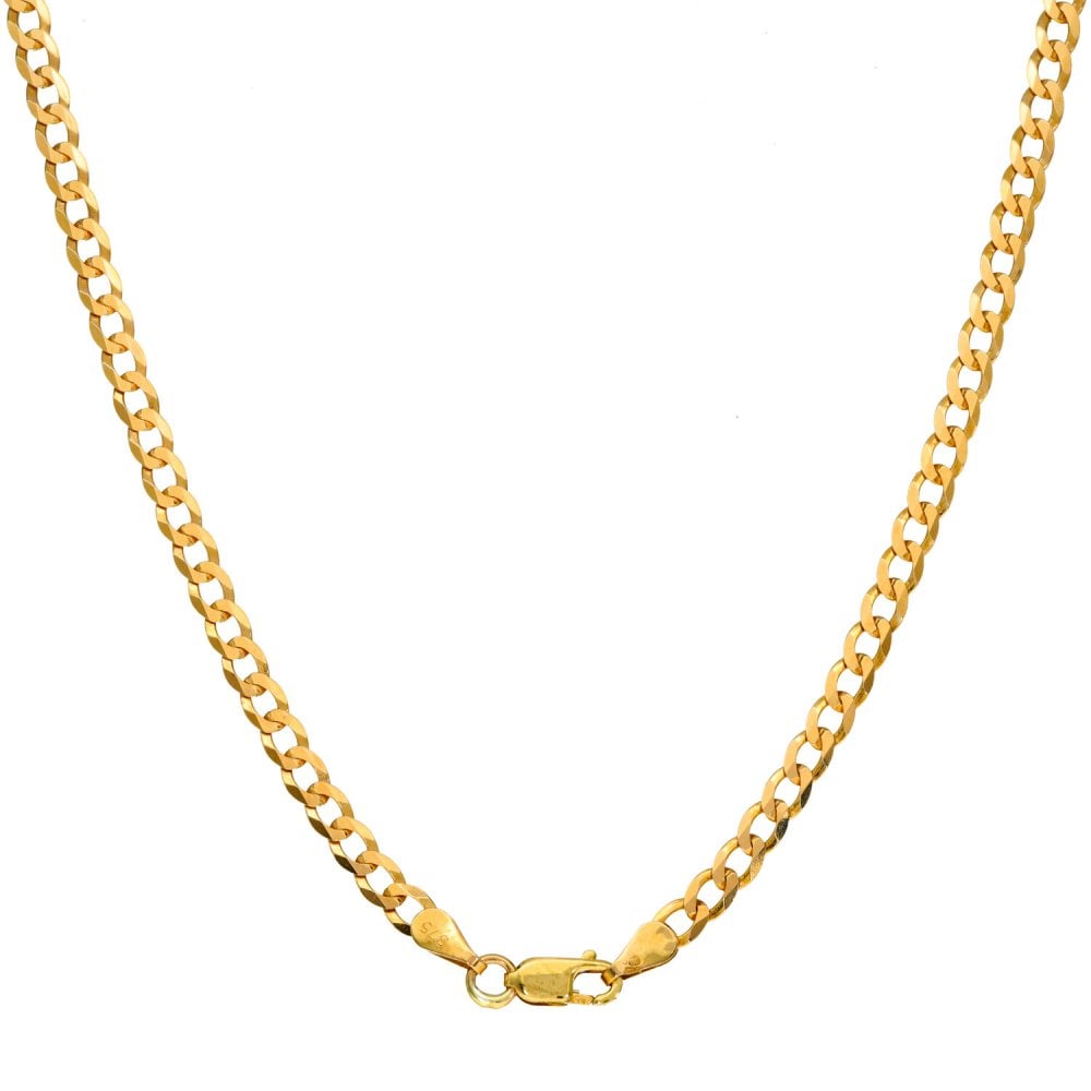 Gents 9ct Yellow Gold Curb Chain - 24" - 7.0g