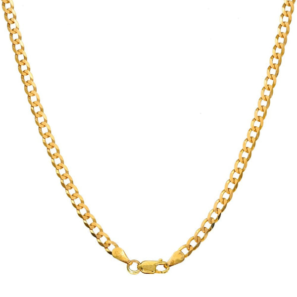 Gents 9ct Yellow Gold Curb Chain - 24" - 7.0g