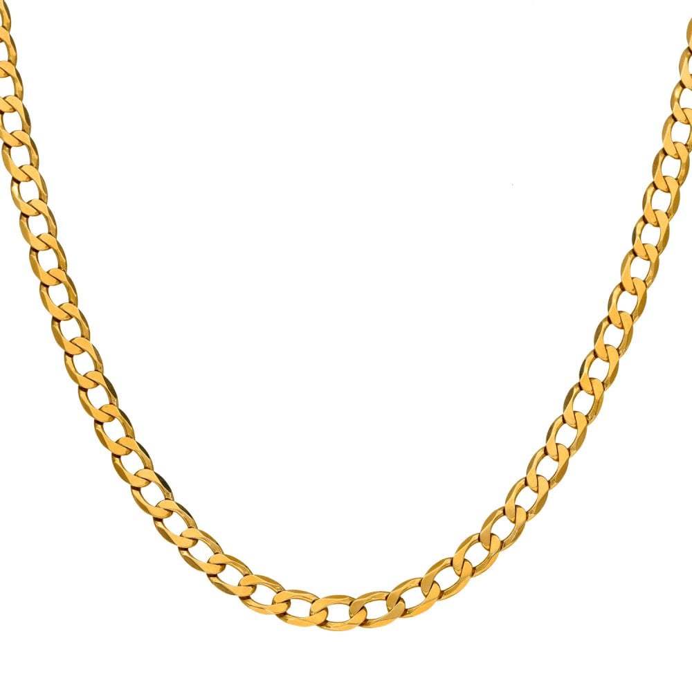 9ct Yellow Gold Curb Chain - 30" - 14.6g