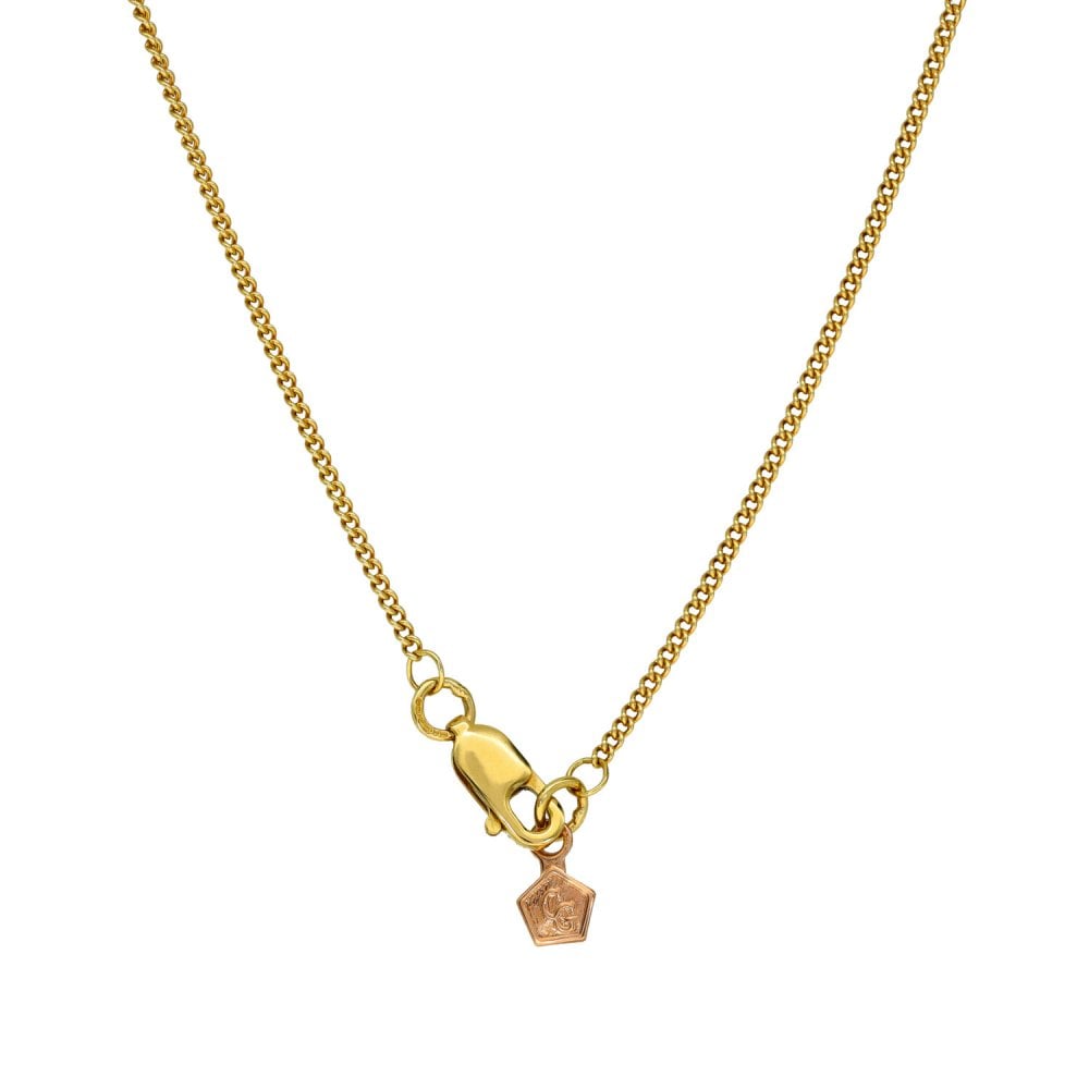 9ct Gold Clogau Diamond Set Ingot Pendant & Chain - 18"