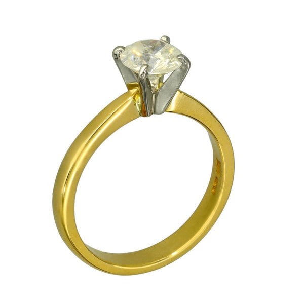 Ladies 18ct Yellow Gold Diamond Engagement Ring - 1.03ct