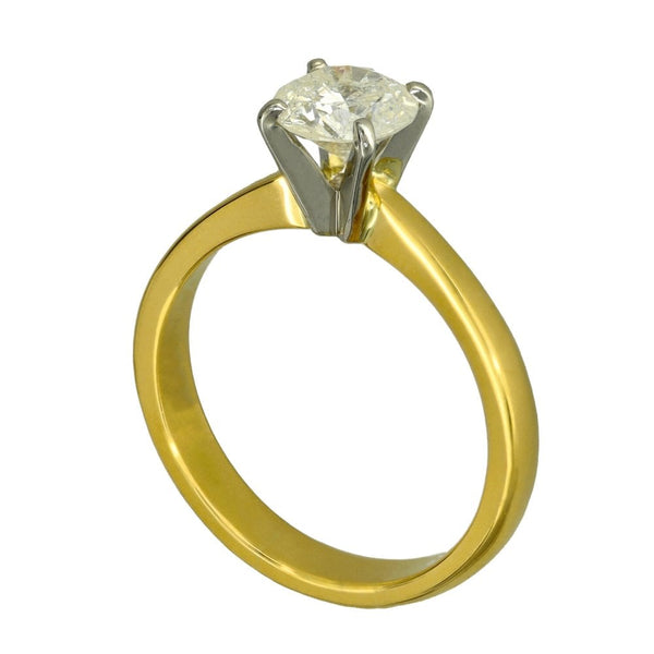 Ladies 18ct Yellow Gold Diamond Engagement Ring - 1.03ct