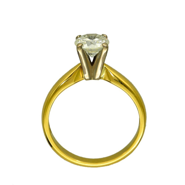 Ladies 18ct Yellow Gold Diamond Engagement Ring - 0.87ct