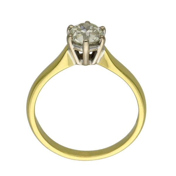 Ladies 18ct Yellow Gold Diamond Engagement Ring - 1.01ct