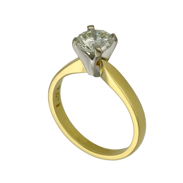 Ladies 18ct Yellow Gold Diamond Engagement Ring - 1.04ct