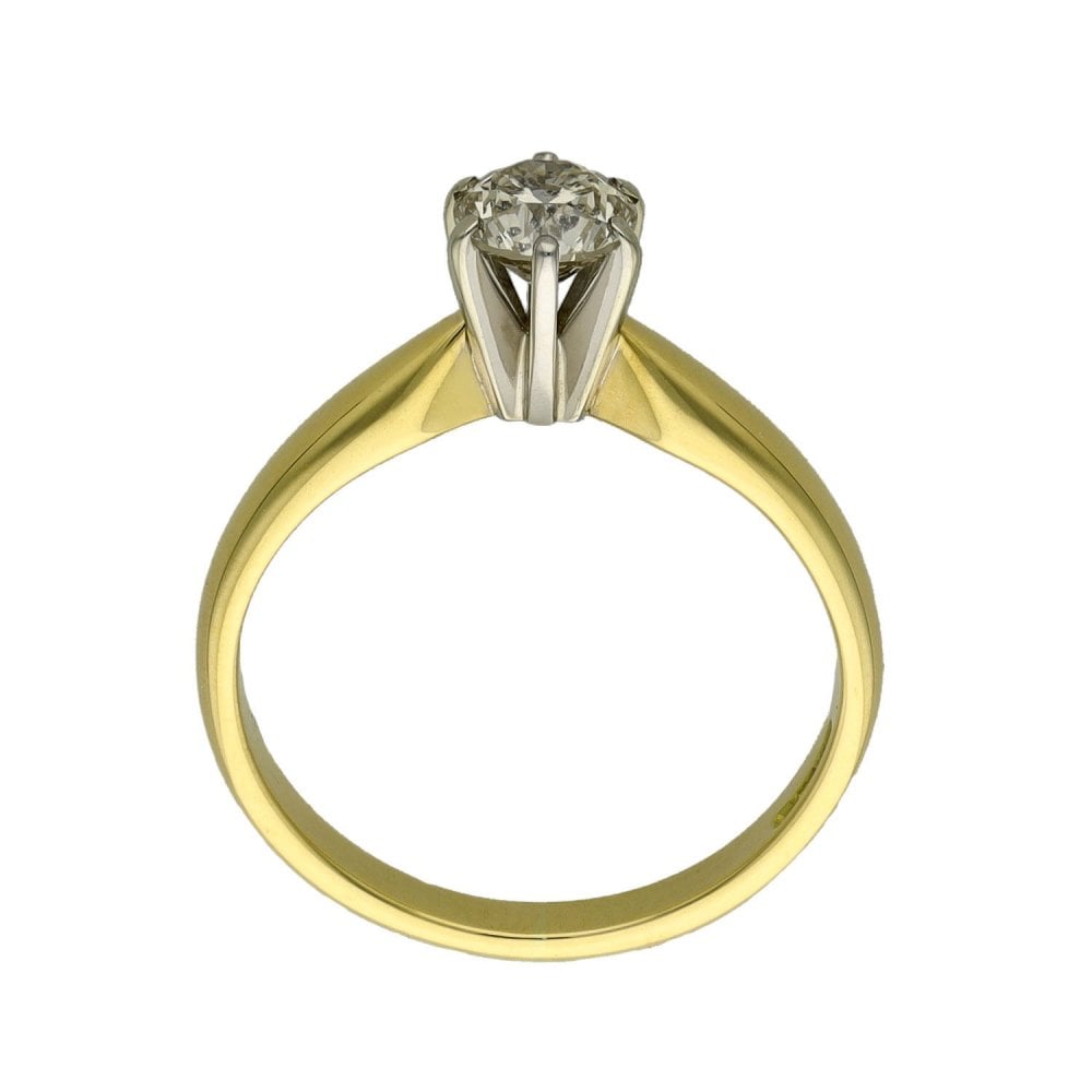 Ladies 18ct Yellow Gold Diamond Engagement Ring - 0.51ct
