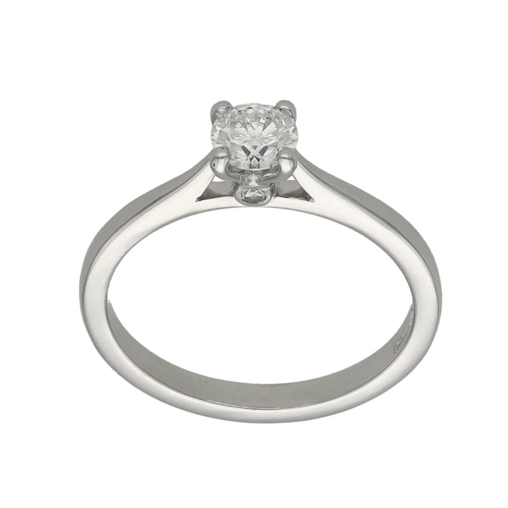 Ladies Platinum Diamond Solitaire Engagement Ring - 0.30ct