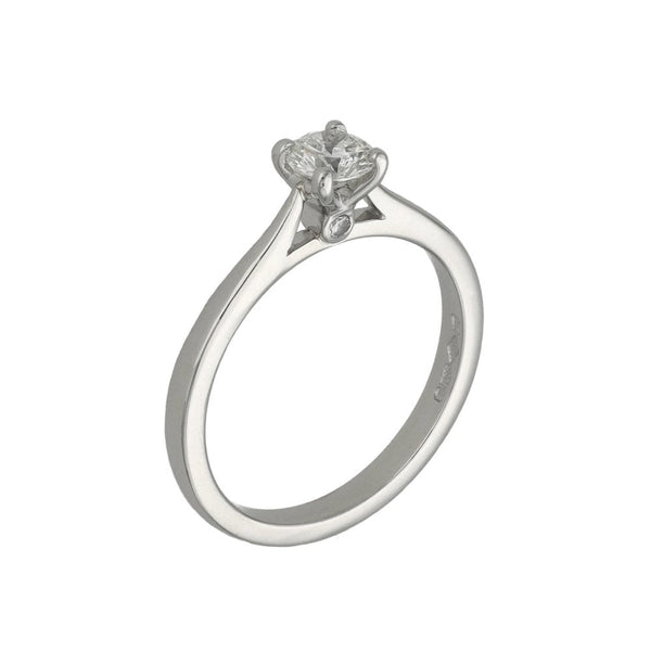Ladies Platinum Diamond Solitaire Engagement Ring - 0.30ct