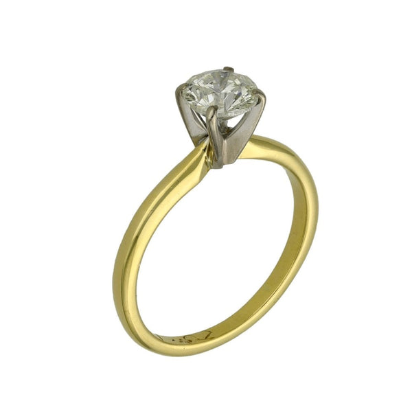 Ladies 18ct Yellow Gold Diamond Engagement Ring - 1.02ct