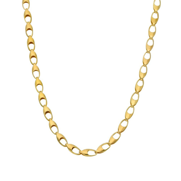 9ct Yellow Gold Oval Link Chain - 18" - 5.8g