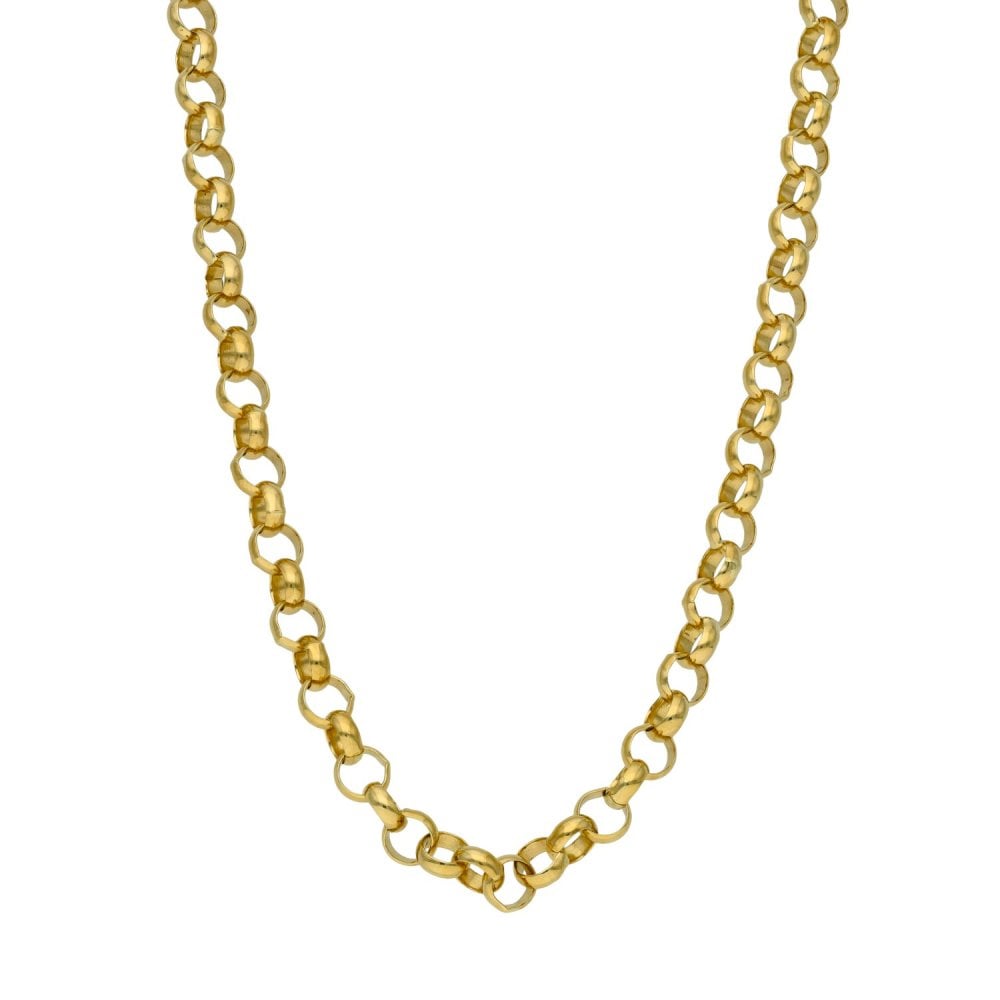 9ct Yellow Gold Belcher Chain - 30" - 25.2g