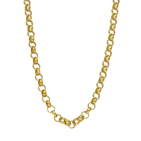 9ct Yellow Gold Belcher Chain - 30" - 25.2g