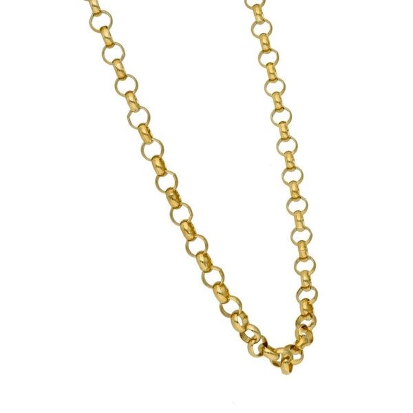 9ct Yellow Gold Belcher Chain - 30" - 25.2g