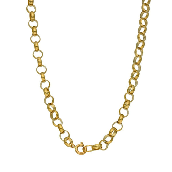 9ct Yellow Gold Belcher Chain - 30" - 17.0g
