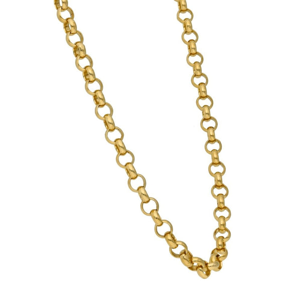 9ct Yellow Gold Belcher Chain - 23" - 31.0g