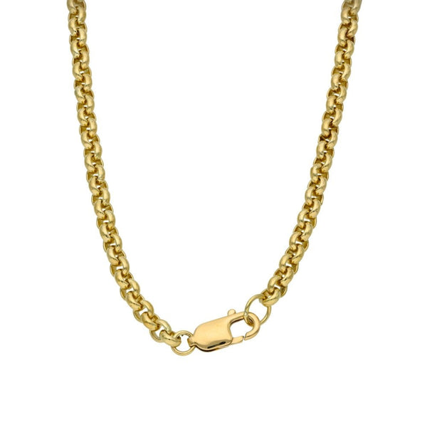 9ct Yellow Gold Belcher Chain - 18" - 38.2g