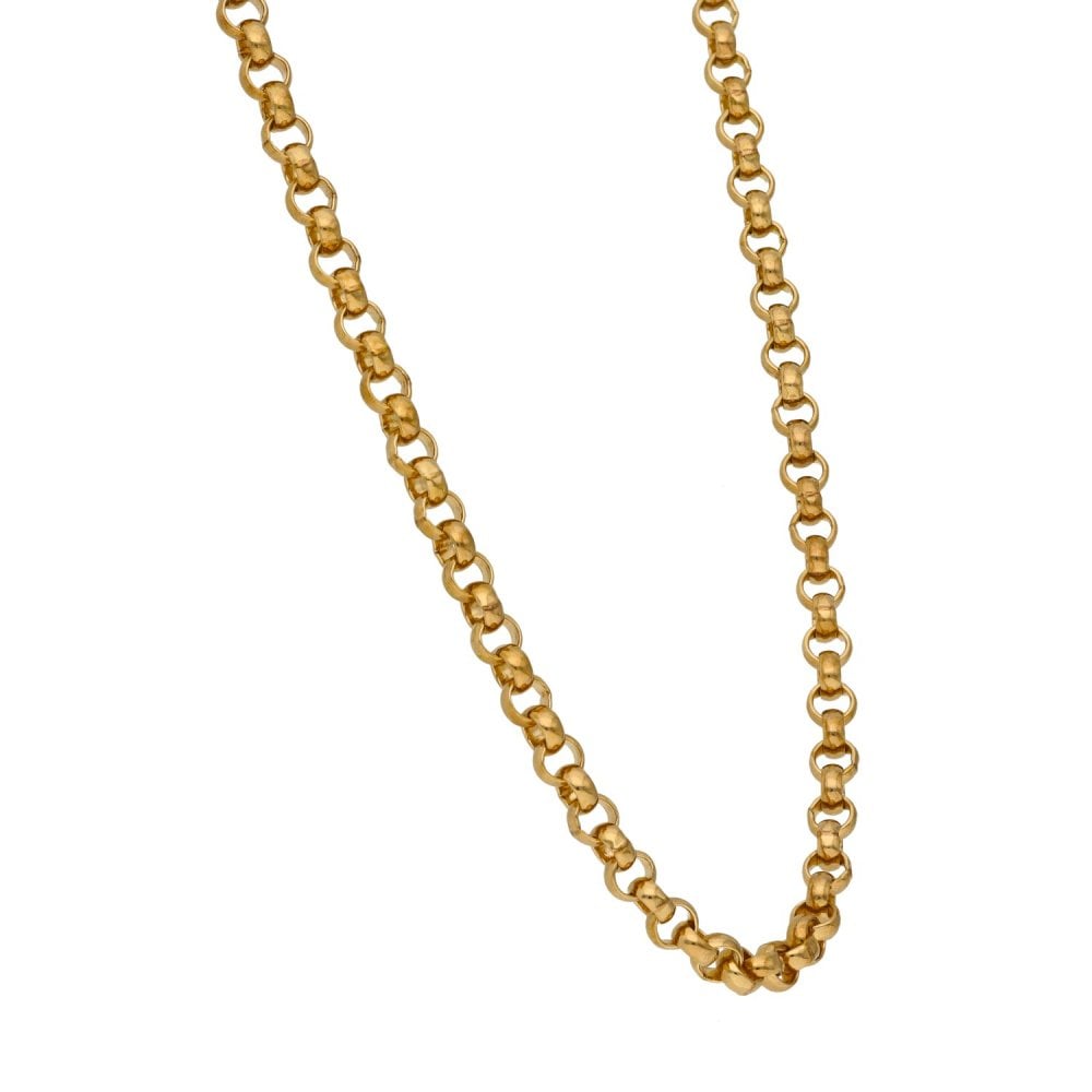 9ct Yellow Gold Belcher Chain - 28" - 32.6g