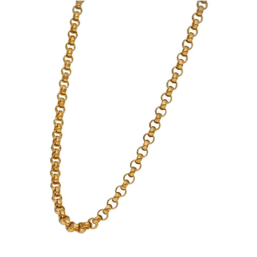 9ct Yellow Gold Belcher Chain - 28" - 32.6g