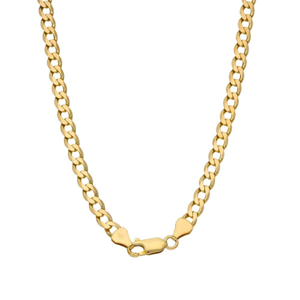 9ct Yellow Gold Curb Chain - 14.2g - 21"