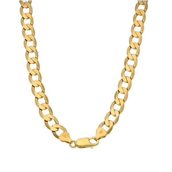 Gents 9ct Yellow Gold Curb Chain - 22" - 34.9g