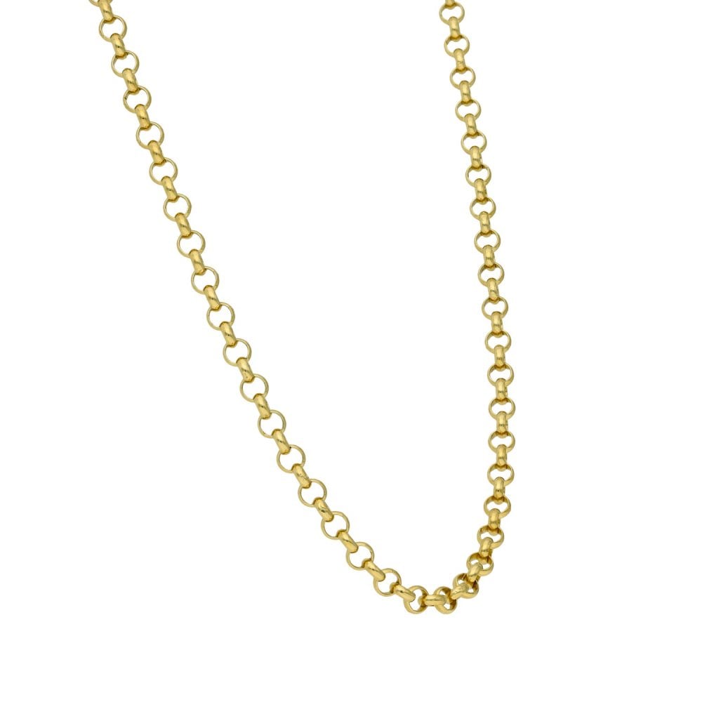 9ct Yellow Gold Belcher Chain - 18" - 10.7g