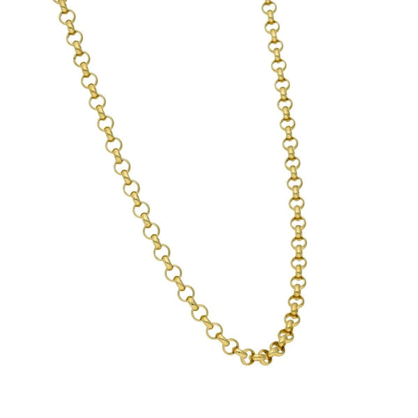 9ct Yellow Gold Belcher Chain - 18" - 10.7g