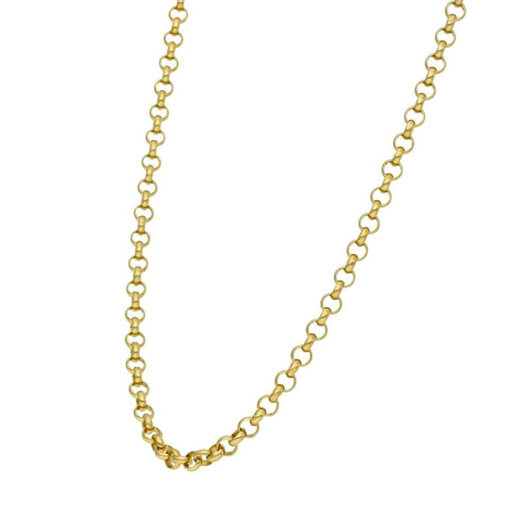 9ct Yellow Gold Belcher Chain - 18" - 10.7g
