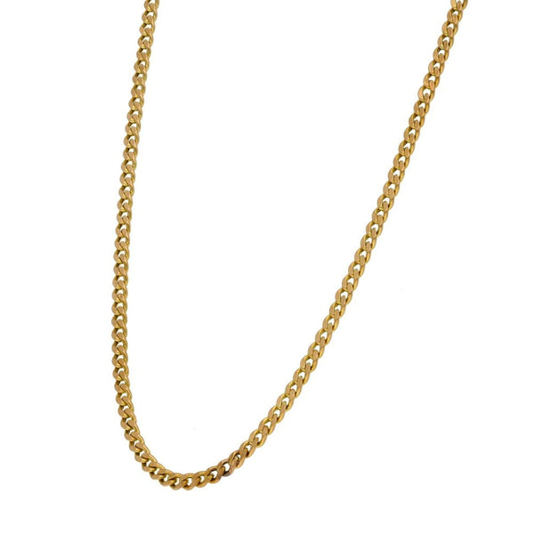 9ct Yellow Gold Curb Chain - 21" - 4.9g