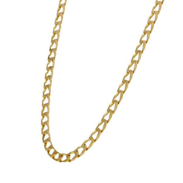 9ct Yellow Gold Curb Chain - 16" - 11.7g