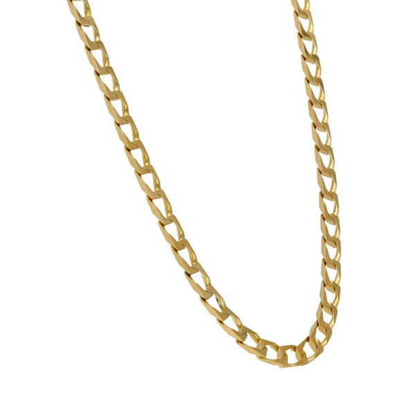 9ct Yellow Gold Curb Chain - 16" - 11.7g