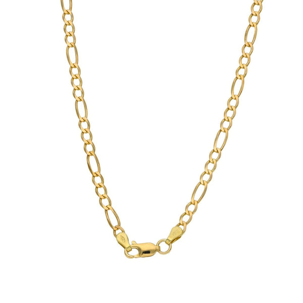 9ct Yellow Gold Figaro Chain - 24" - 6.4g