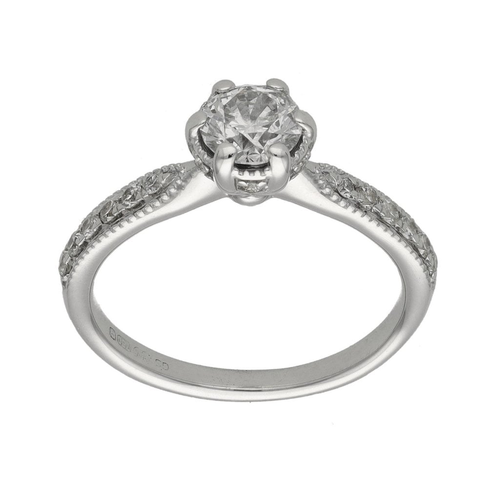 Ladies 18ct White Gold Diamond Engagement Ring - 0.81ct