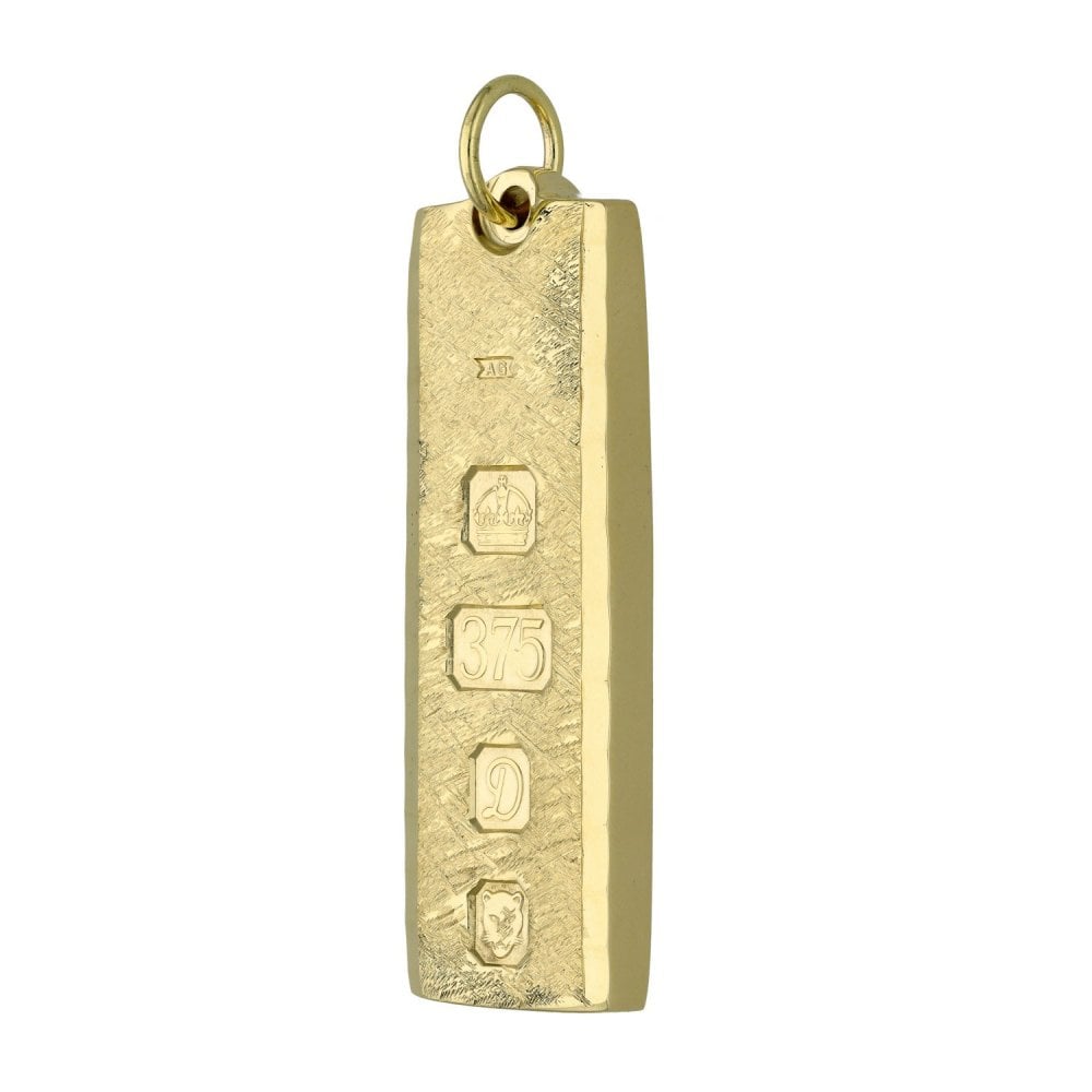 Gents 9ct Yellow Gold Ingot Pendant - 29.1g