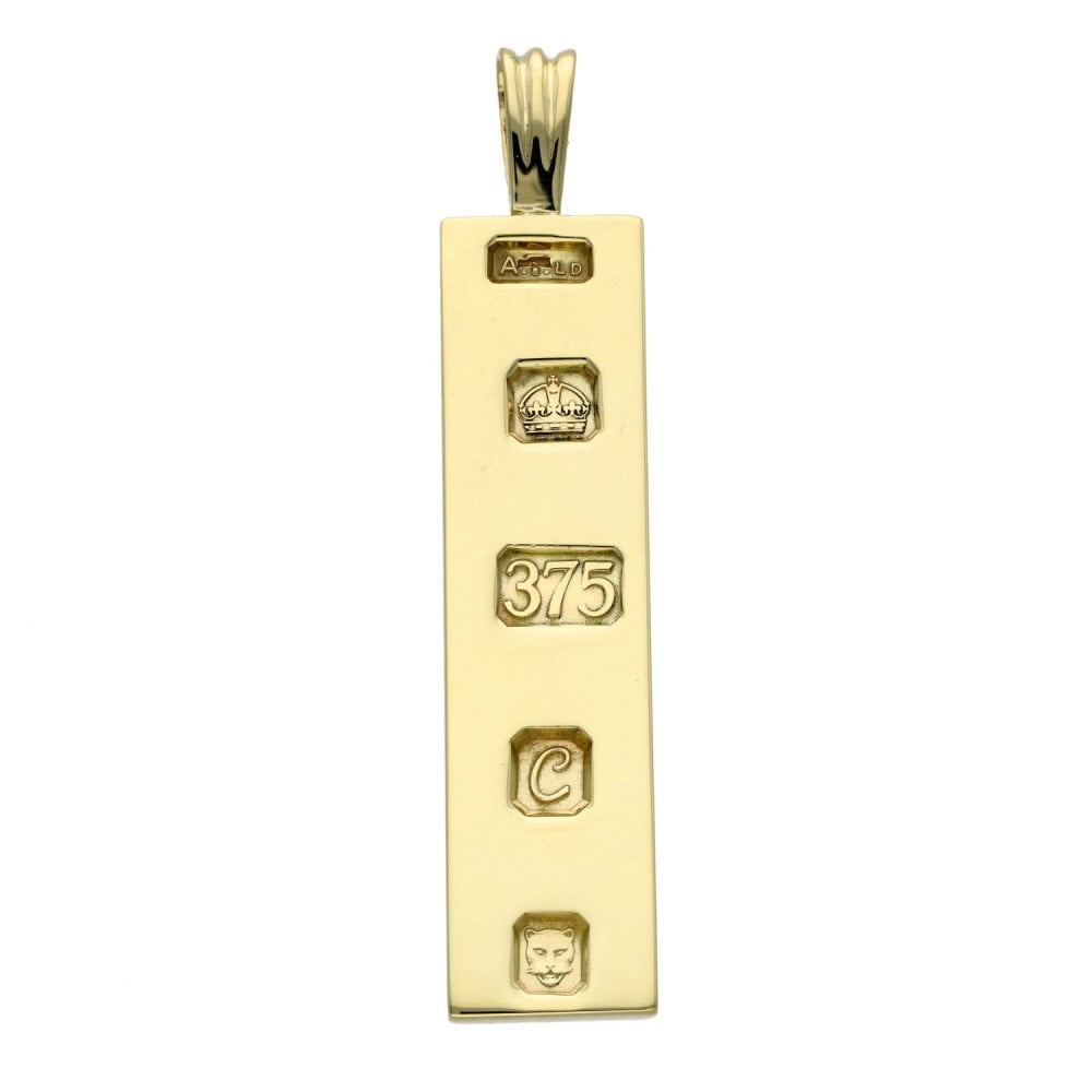 Gents 9ct Yellow Gold Ingot Pendant - 23.1g