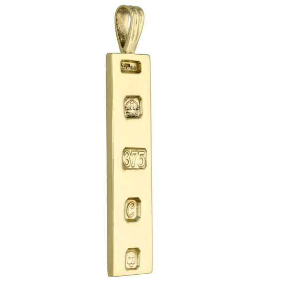 Gents 9ct Yellow Gold Ingot Pendant - 23.1g