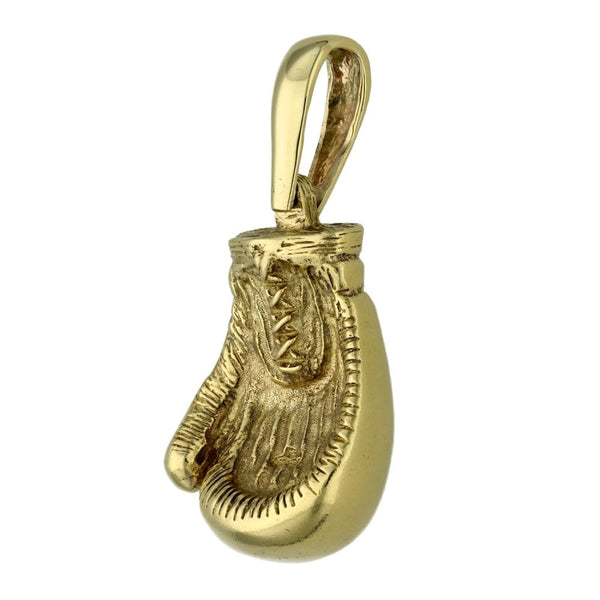 Gents 9ct Yellow Gold Solid Boxing Glove Pendant - 51.4g