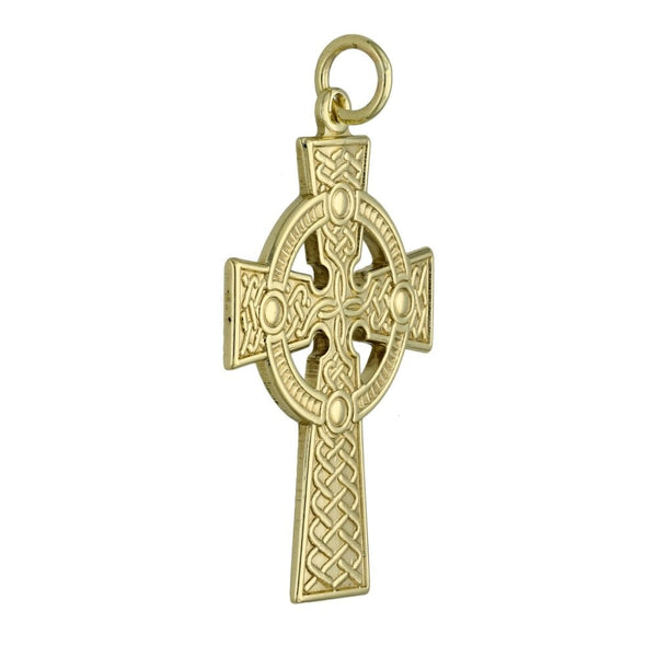 Ladies 9ct Yellow Gold Celtic Cross Pendant - 4.1g
