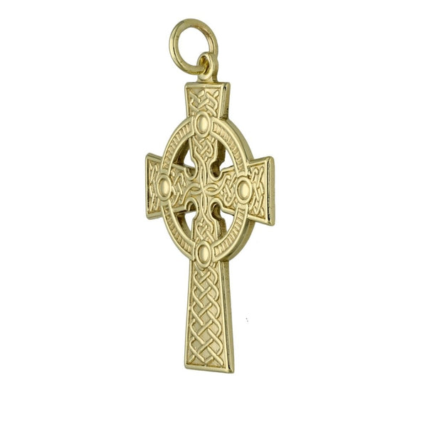 Ladies 9ct Yellow Gold Celtic Cross Pendant - 4.1g